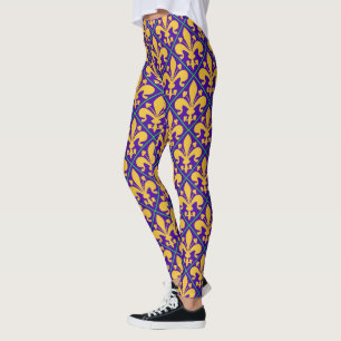New- Orleanskarneval-Party-Lilie Leggings