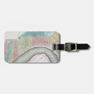 New- Orleanskarte, 1837 Gepäckanhänger