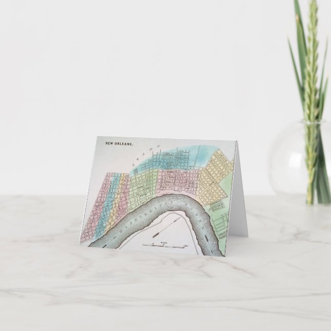 New- Orleanskarte, 1837 Karte (Vorderseite)