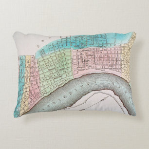 New- Orleanskarte, 1837 Zierkissen