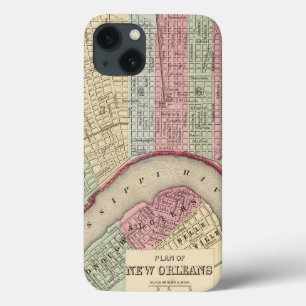 New- Orleanskarte durch Mitchell Case-Mate iPhone Hülle