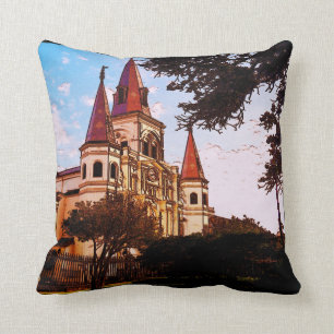 New- Orleanskathedralen-alter Blick Kissen