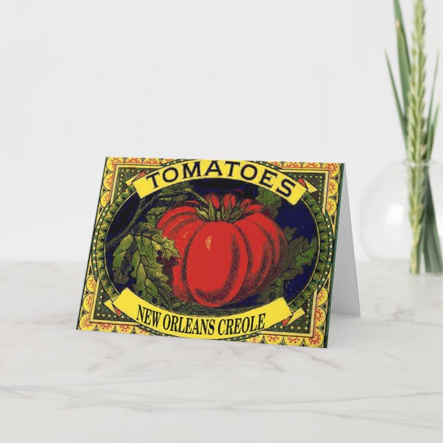 New- Orleanskreole-Tomaten Karte (Vorderseite)