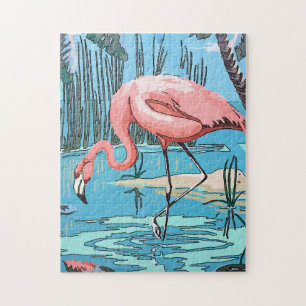 New- Orleanskunst-Flamingo Puzzle