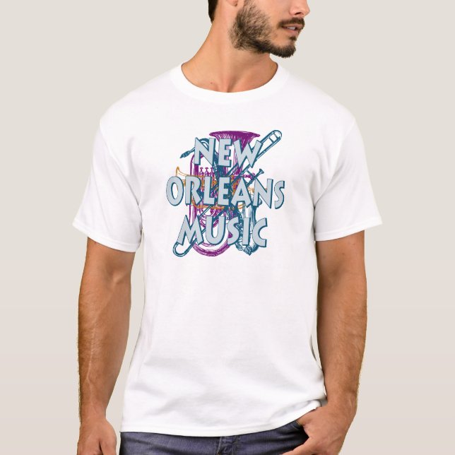 New- Orleansmusik T-Shirt (Vorderseite)