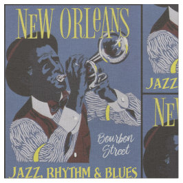 New- Orleansmusikgewebe Stoff