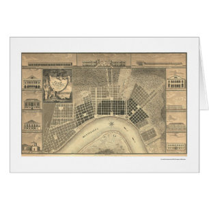 New- Orleansplan-Karte 1815