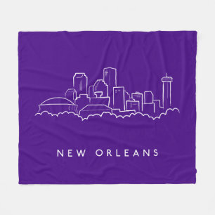 New- Orleansstadt-Skyline Fleecedecke