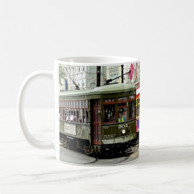 New- Orleansstraßen-Autos Kaffeetasse (Links)