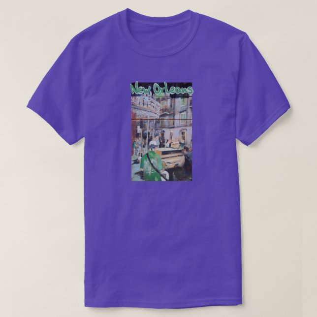 New- Orleansstraßen-Musiker T-Shirt (Design vorne)