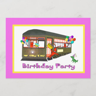 New Orleansstreetcar-Geburtstag (Rosa) Einladung