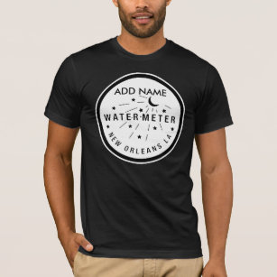 New- OrleansWasserzähler-Abdeckung, ADDIEREN NAMEN T-Shirt