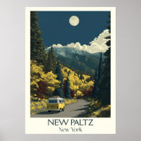 New Paltz New York Vintage Bergstraße Art