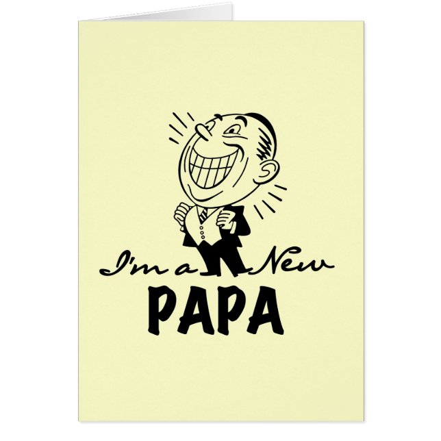 New Papa T - Shirt und Geschenke lächeln (Vorne)