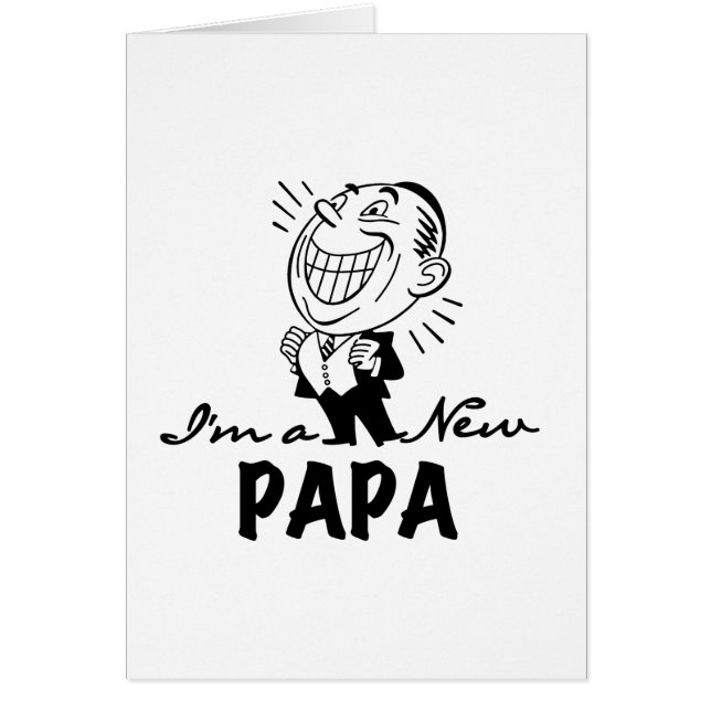 New Papa T - Shirt und Geschenke lächeln (Vorne)