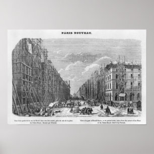 New Paris, view of a part of Rivoli street Poster