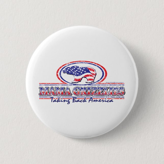 NEW-Patriotic-Grizzly Button (Vorderseite)
