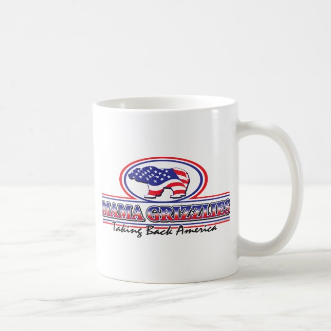NEW-Patriotic-Grizzly Kaffeetasse (Rechts)