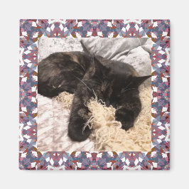 New Pet Brown Grewn Christmas Square Frame Magnet