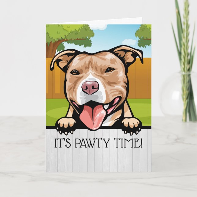 NEW PET Party Time Card Dankeskarte (Vorderseite)