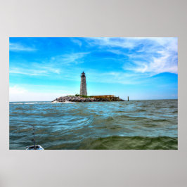 New Point Comfort Lighthouse - Mobjack Bay Poster