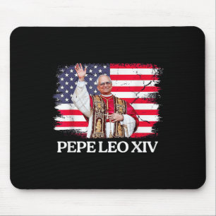 New Pope Leo Xiv Robert American Flag Mousepad
