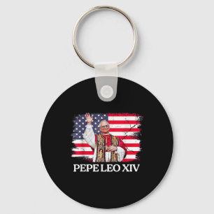 New Pope Leo Xiv Robert American Flag Schlüsselanhänger