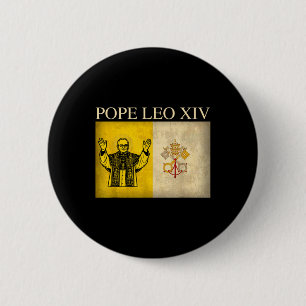 New Pope Leo Xiv Robert Francis Prevost Vatican Fl Button