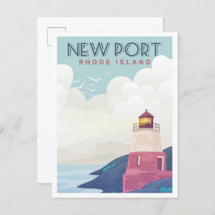 New Port Rhode Island Postkarte