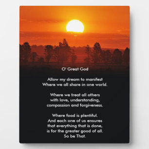 New Prayer Fotoplatte