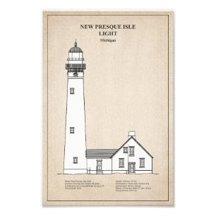 New Presque Isle Lighthouse - Michigan - SBD Fotodruck
