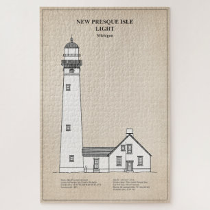 New Presque Isle Lighthouse - Michigan - SBD Puzzle