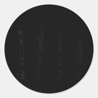 New problems same attitude retro grunge streetwear runder aufkleber