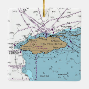 New Providence Island Bahamas Keramikornament