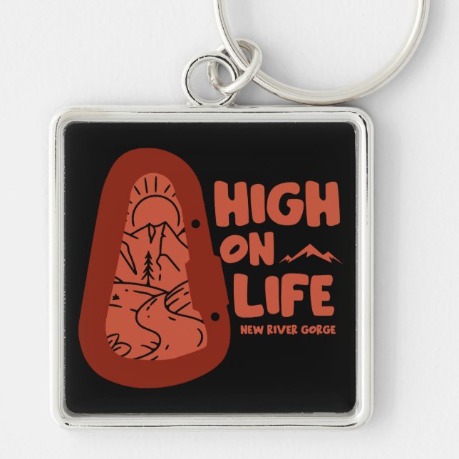 New River Gorge Alpinismus USA Schlüsselanhänger (Vorne)