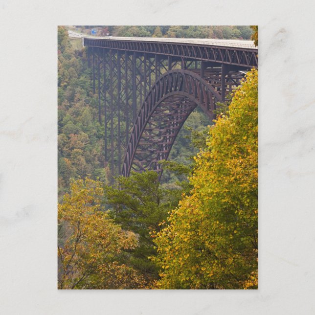 New River Gorge Bridge, New River Gorge Postkarte (Vorderseite)
