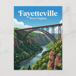 New River Gorge Bridge USA Postkarte