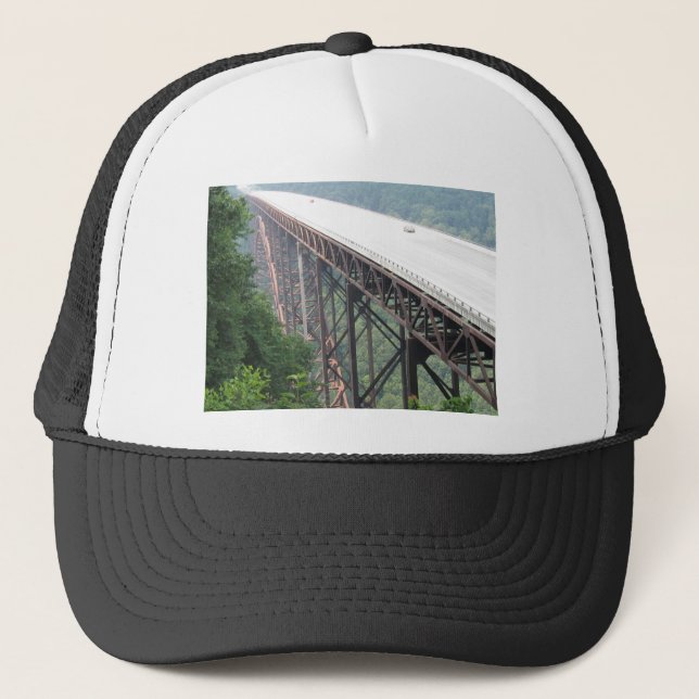 New River Gorge Bridge, West Virginia, Hut/Mütze. Truckerkappe (Vorderseite)