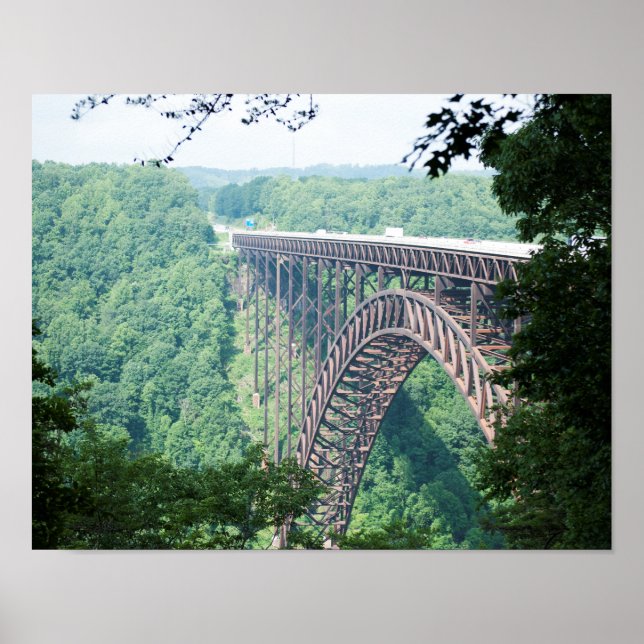 New River Gorge Bridge, West Virginia Print Poster (Vorne)