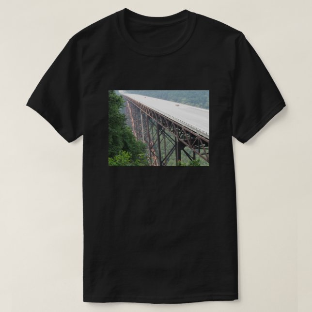 New River Gorge Bridge, West Virginia, T - Shirt (Design vorne)