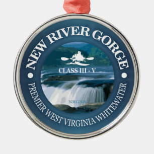 New River Gorge (c) Silbernes Ornament