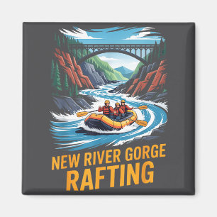 New River Gorge Flussfloßfahren Whitewater Kayak O Magnet