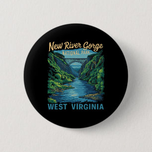 New River Gorge Nationalpark-Brücke-Rafting-Wander Button