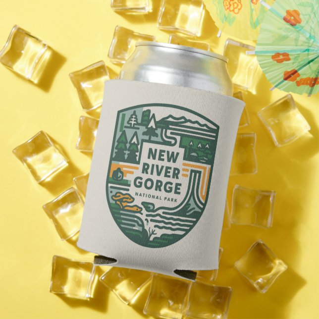 New River Gorge Nationalpark Reisemblem Dosenkühler (In Situ Sommer)