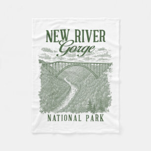 New River Gorge Nationalpark Reisen durch die Natu Fleecedecke