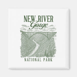 New River Gorge Nationalpark Reisen durch die Natu Magnet
