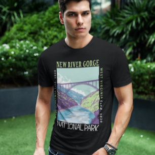 New River Gorge Nationalpark Vintage-Distressed T-Shirt