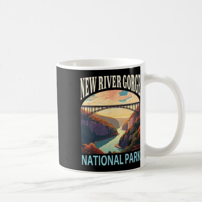 New River Gorge Nationalpark Wander Camping-Trip  Kaffeetasse (Rechts)