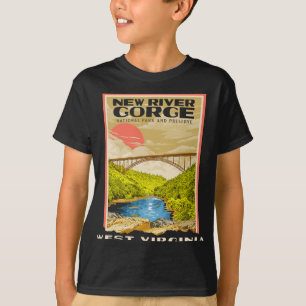 New River Gorge Nationalpark West Virginia Flossfa T-Shirt