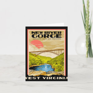 New River Gorge Nationalpark West Virginia Rafting Karte